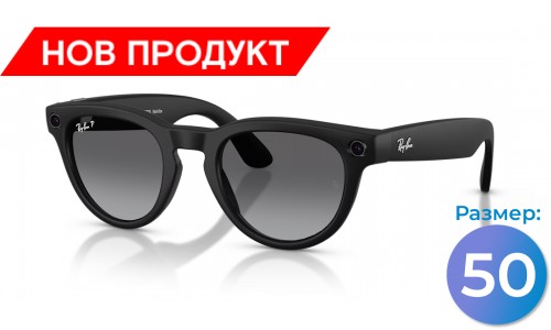 Ray-Ban Meta Headliner (Gen 2) Матово Черни / Сиви (Поляризирани)