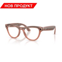 Ray-Ban Meta Skyler (Gen 2) Лъскаво Прозрачно Прасковени/ Прозрачни към Кафяви (Фотохромни) Ray-Ban Meta Skyler (Gen 2) Лъскаво Прозрачно Прасковени/ Прозрачни към Кафяви (Фотохромни)