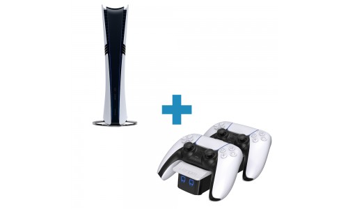 Комплект: PlayStation 5 Pro 2TB + Докинг станция двойна VS5001 Комплект: PlayStation 5 Pro 2TB + Докинг станция двойна VS5001